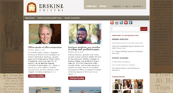 Desktop Screenshot of news.erskine.edu