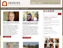 Tablet Screenshot of news.erskine.edu